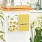 Yellow Flowers Bee Hello Sunshine Spring Kitchen Towels Dish Towels, 18x26 Inch Summer Holiday Decoration Hand Towels Set of 2